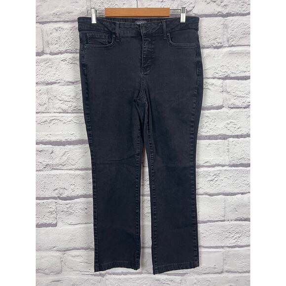 NYDJ Women 12 Office Marilyn Straight Leg Lift Tuck Slimming Tummy Control Jeans - Picture 3 of 12